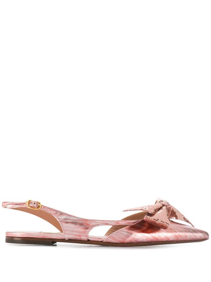 L'autre Chose Bow Detail Sandals - Pink