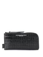 Neighborhood Snakeskin Effect Wallet - Black