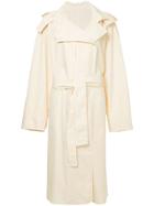 Lemaire Hooded Trench Coat - Nude & Neutrals