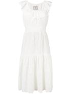 Alicia Bell Cut-out Detail Ruffle Dress - White