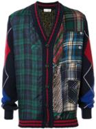 Pierre-louis Mascia Panelled V-neck Cardigan - Green