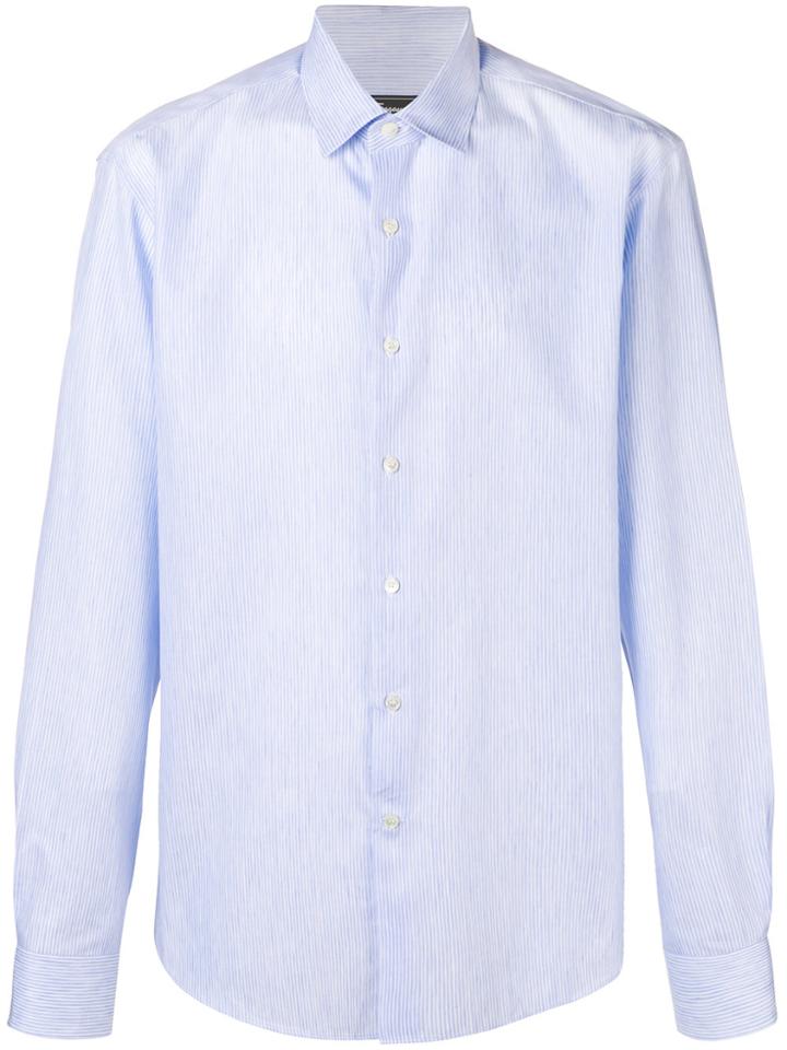 Salvatore Ferragamo Classic Striped Shirt - Blue