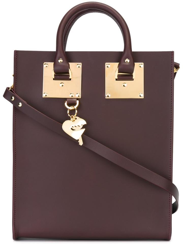 Sophie Hulme Mini 'albion' Tote, Women's, Pink/purple