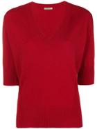 Bottega Veneta Deep V-neck Sweater - Red