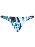 Blue Man Side Woven Printed Bikini Bottom, Women's, Size: Medium, Polyamide/spandex/elastane