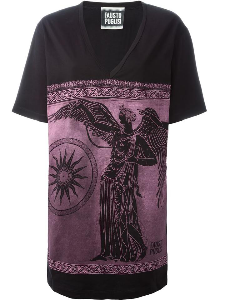 Fausto Puglisi Grecian Print Oversized T-shirt