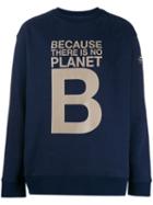 Ecoalf Slogan Print Sweatshirt - Blue