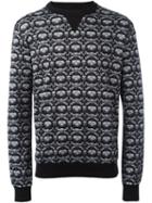 Dolce & Gabbana Crown & Bee Print Sweatshirt, Men's, Size: 46, Black, Cotton
