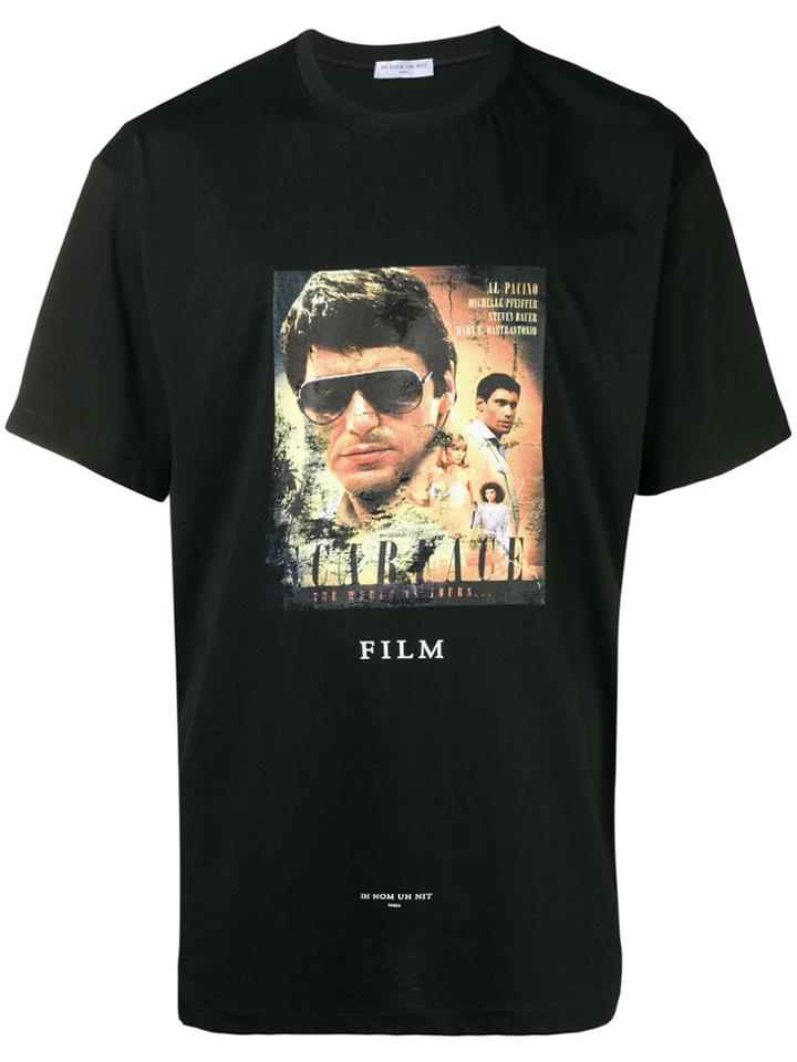 Ih Nom Uh Nit Scarface Movie Poster T-shirt - Black