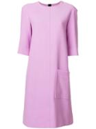Marni - Shift Dress - Women - Silk/cotton/nylon/viscose - 42, Pink/purple, Silk/cotton/nylon/viscose