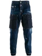 Dsquared2 Cropped Tapered Jeans - Blue