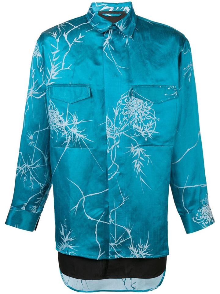 Haider Ackermann Concealed Front Shirt - Blue