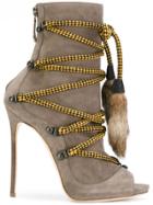 Dsquared2 Bungee Rope Ankle Boots - Nude & Neutrals