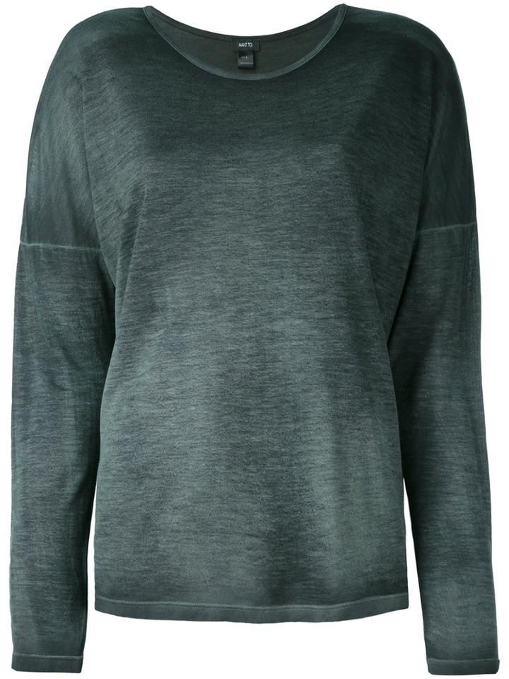 Avant Toi - Maglietta Barchetta Top - Women - Micromodal - S, Green, Micromodal