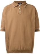 Raf Simons Oversized Polo Shirt, Men's, Brown, Polypropylene