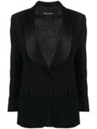 Ermanno Scervino Lace Detail Blazer - Black