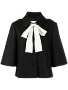 Red Valentino Bow Detail Jacket - Black