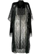 Christopher Kane Lace Fringe Sleeve Dress - Black