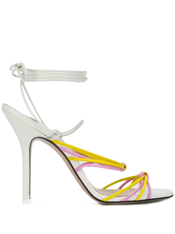 Attico Heeled Sandals - White