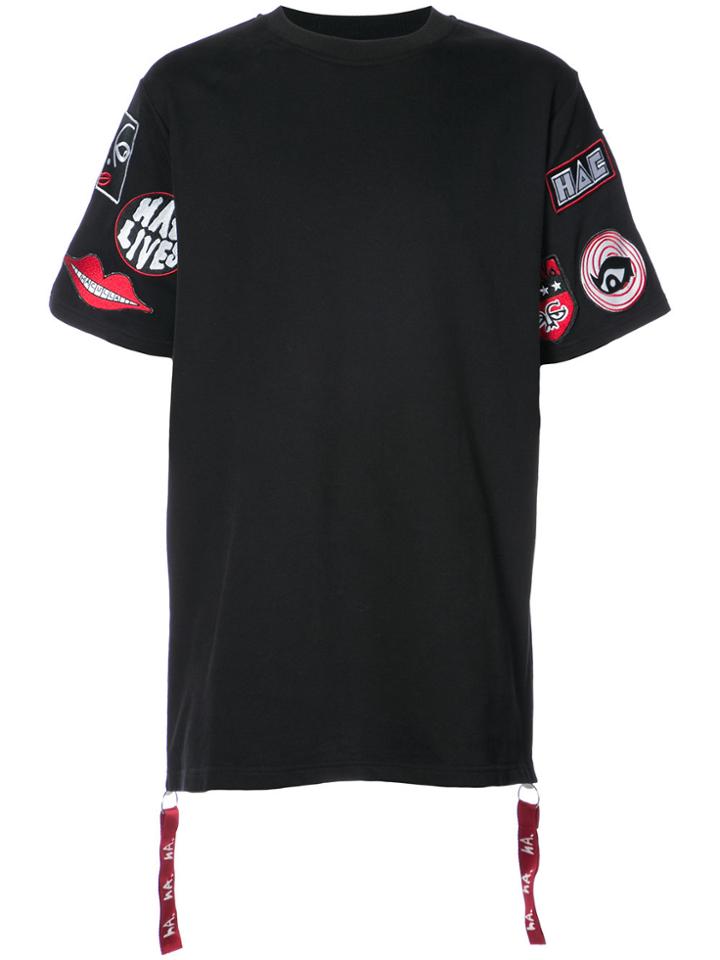 Haculla Kustom Patch Detail T-shirt - Black
