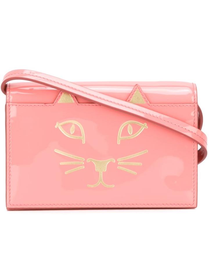 Charlotte Olympia 'feline' Shoulder Bag, Women's, Pink/purple