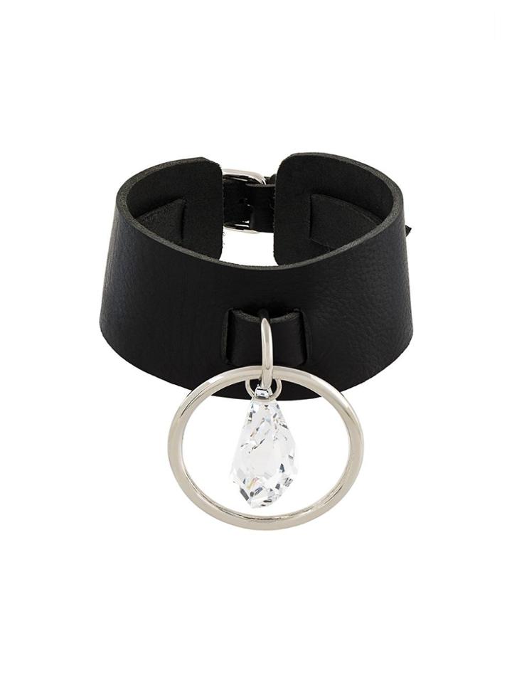 Absidem Crystal O Ring Collar - Black