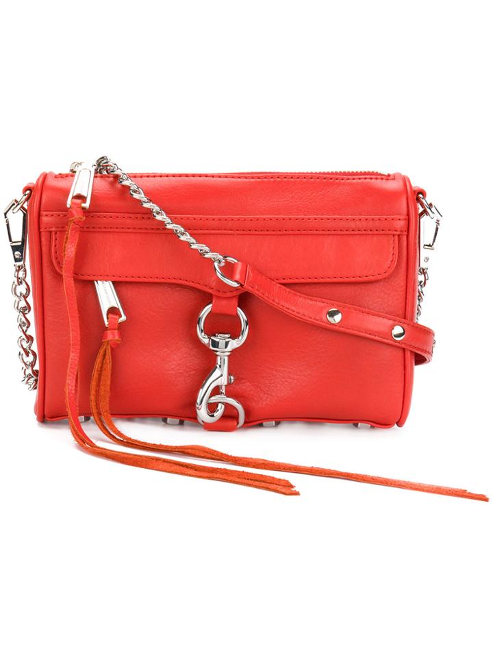 Rebecca Minkoff Lobster Clasp Crossbody Bag - Red
