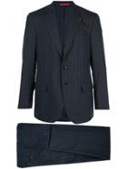 Isaia Pinstripe Blazer Suit - Blue
