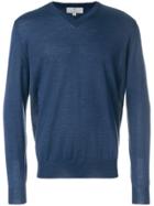 Canali Classic Knitted Sweater - Blue