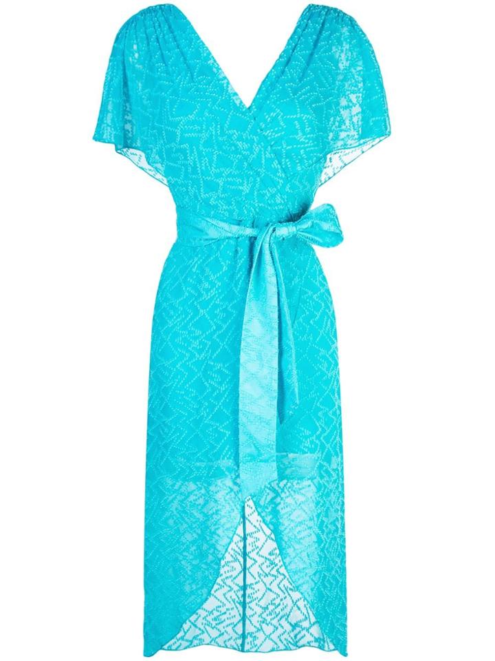 Alice+olivia Darva Wrap Dress - Blue