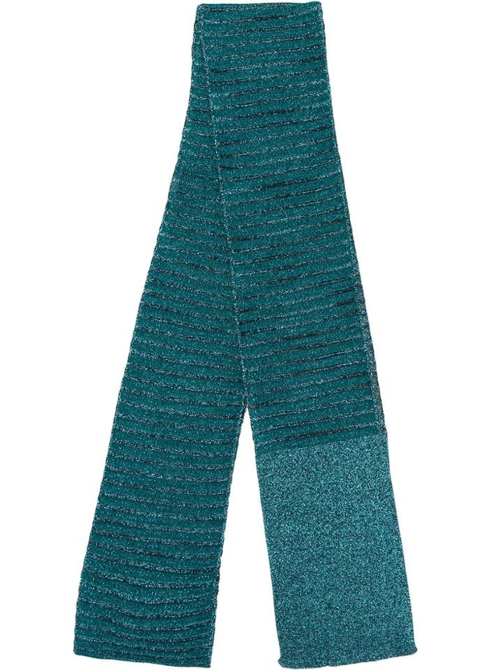 M Missoni Soft Knit Scarf - Blue