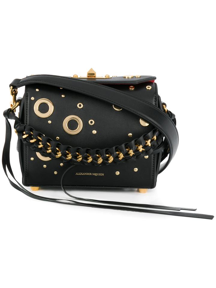 Alexander Mcqueen Box Eyelet Bag - Black