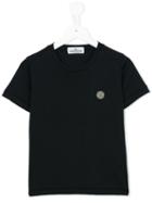 Stone Island Junior - Logo Patch T-shirt - Kids - Cotton - 2 Yrs, Blue