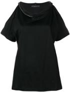 Fabiana Filippi Cut-out Shoulder T-shirt - Black