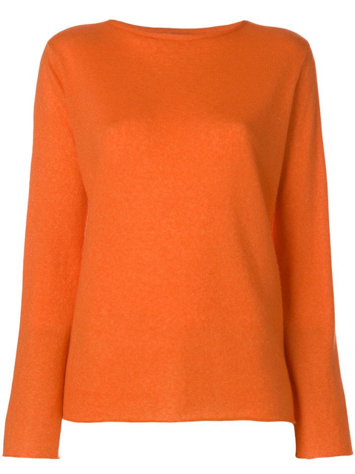 Liska Boat Neck Jumper - Orange