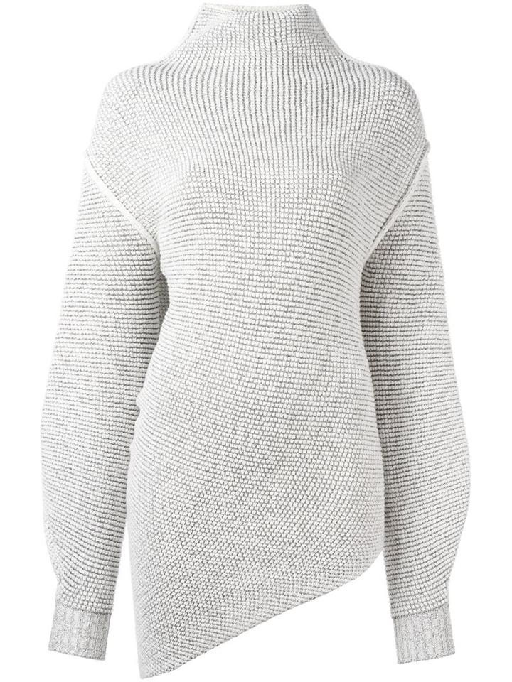 Stella Mccartney Structured Knit Sweater, Women's, Size: 38, White, Polyamide/spandex/elastane/viscose/wool