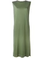 Acne Studios Midi Shift Dress, Women's, Size: Xs, Green, Lyocell