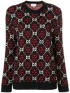 Gucci Logo Pattern Jumper - Black