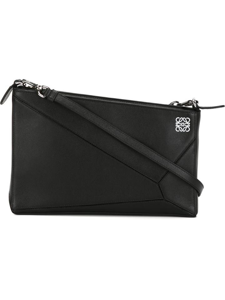 Loewe Seam Detail Clutch, Women's, Black
