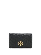 Tory Burch Embroidered Wallet - Black