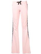Versus Check Detail Track Trousers - Pink