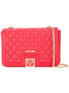 Love Moschino - Chain Strap Shoulder Bag - Women - Polyurethane - One Size, Red, Polyurethane