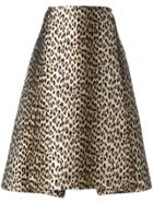 Antonio Marras Leopard Print Skirt - Yellow & Orange