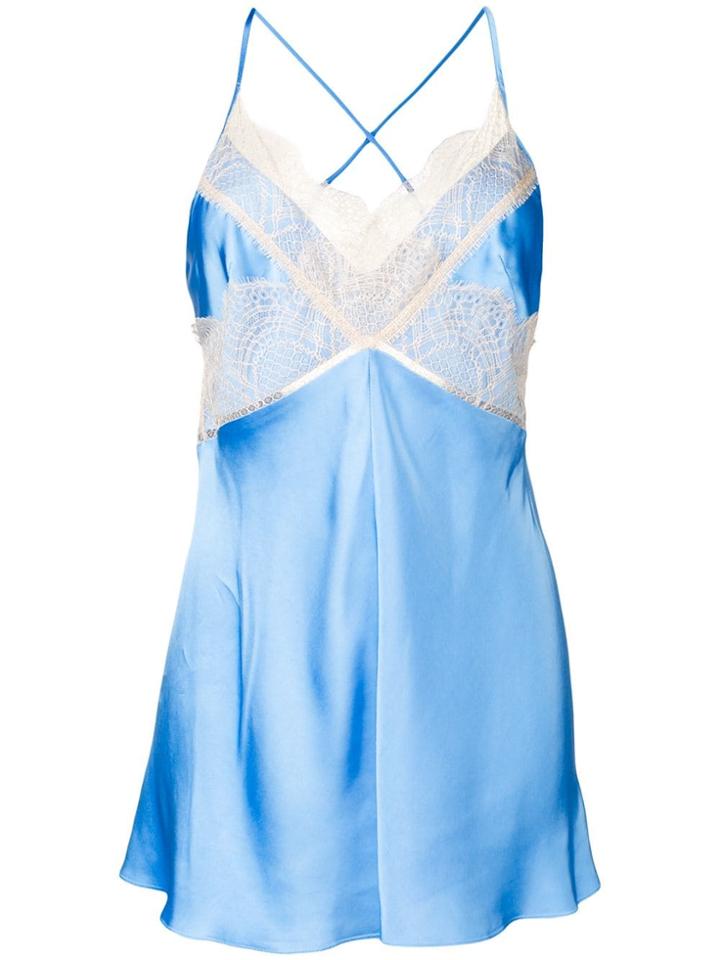 Victoria Beckham Cami Lace Top - Blue