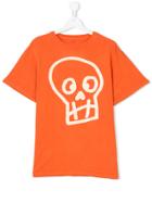 Stella Mccartney Kids Arrow Skull Print T-shirt - Yellow & Orange