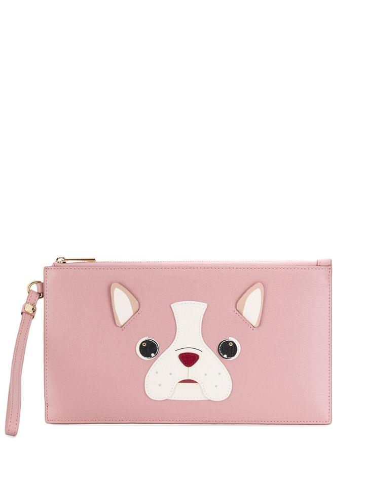 Furla Flat Dog Clutch Bag - Pink