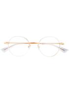 Christian Roth Aemic Round Frame Glasses - White