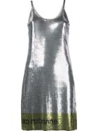 Paco Rabanne Mesh Logo Mini Dress