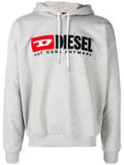 Diesel 'not Cool Anymore' Hoodie - Grey