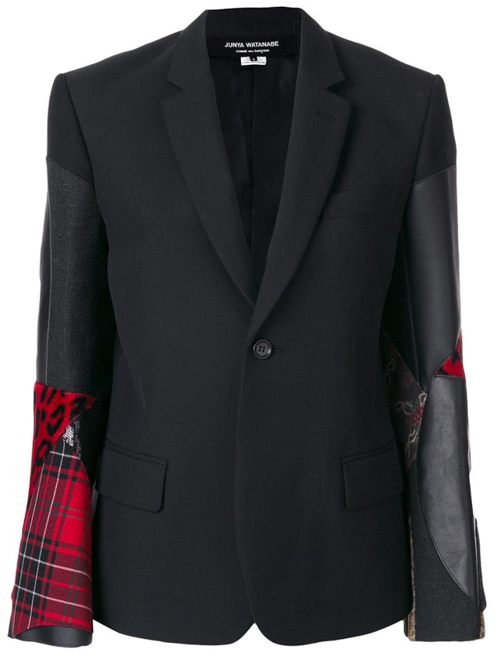 Junya Watanabe Comme Des Garçons Patchwork Blazer - Black